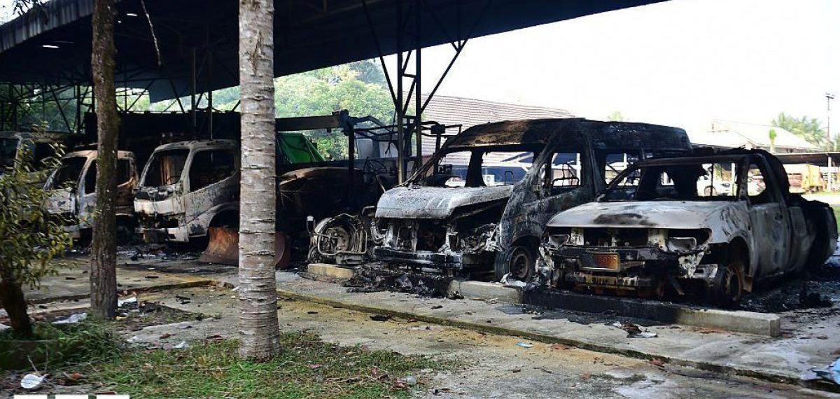 Over 50 arson attacks hit Thailand’s south, telecom towers burned
