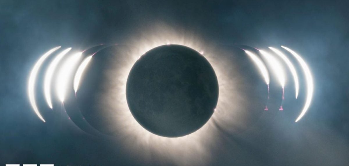 Partial solar eclipse darkens South West and Channel Islands evening sky