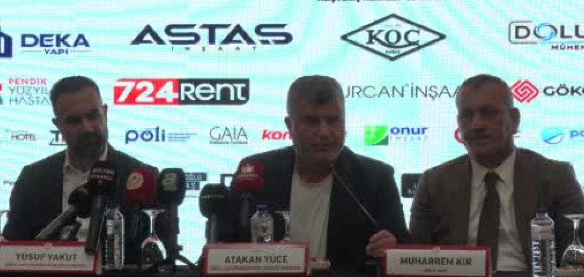 Pendikspor isim sponsorluğu imzasını attı ve yeni transferleri tanıttı