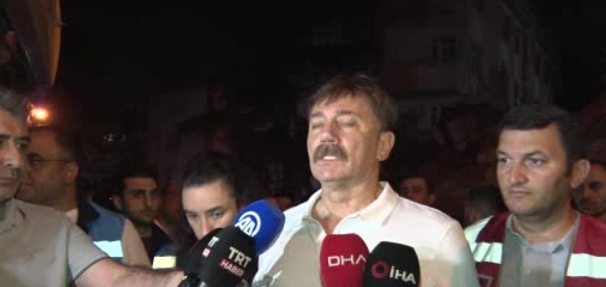 Tahliye edilen bina gece çöktü, enkaz altında kimse bulunmadı