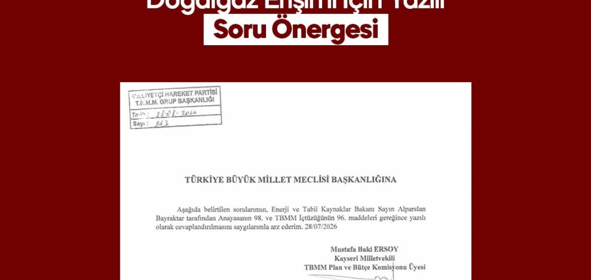 Talas kırsalında doğalgaz erişim sorunları Meclis’e taşındı