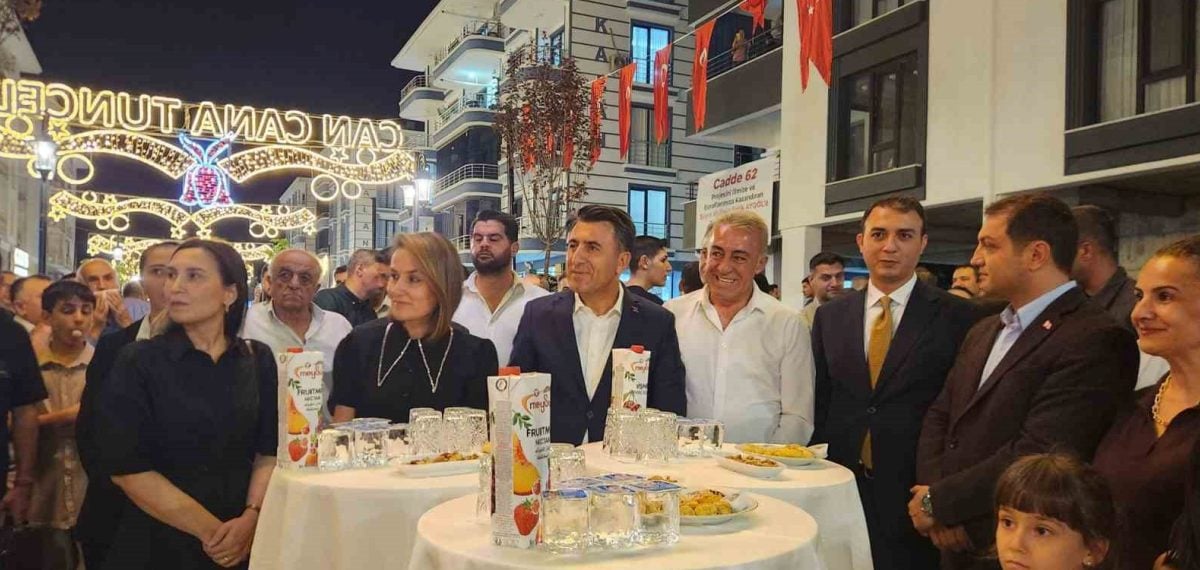 Tunceli’de 240 metrelik Cadde 62 Sokak projesi tamamlandı, açılış yapıldı