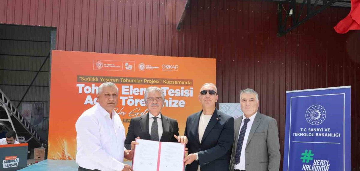Vezirköprü’de 5 ton kapasiteli Tohum Eleme Tesisi hizmete girdi