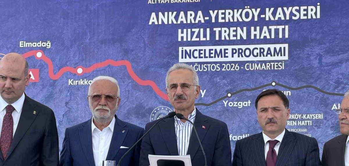 Yerköy-Kayseri YHT projesinde yüzde 50 tamamlanma, seyahat süresi 1 saat 45 dakikaya düşecek