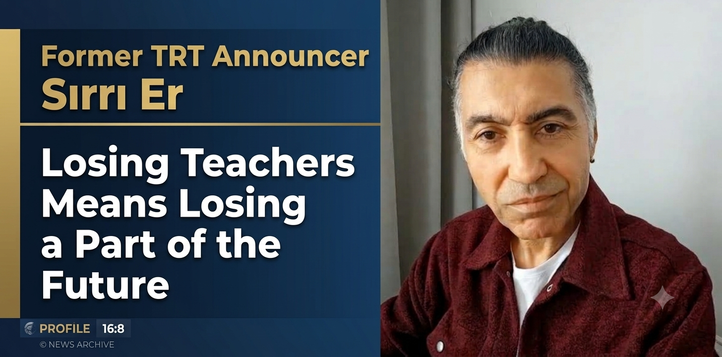 Former TRT Announcer Sırrı Er: Losing Teachers Means Losing a Part of the Future