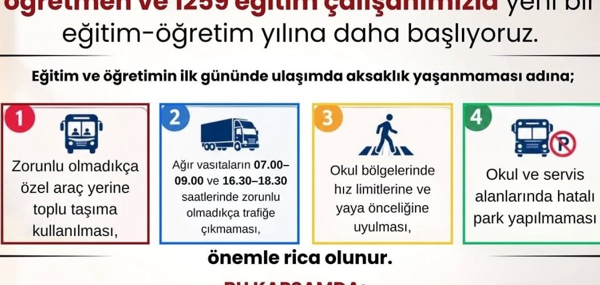 Adana’da yeni eğitim-öğretim yılı başladı, güvenlik ve trafik önlemleri artırıldı
