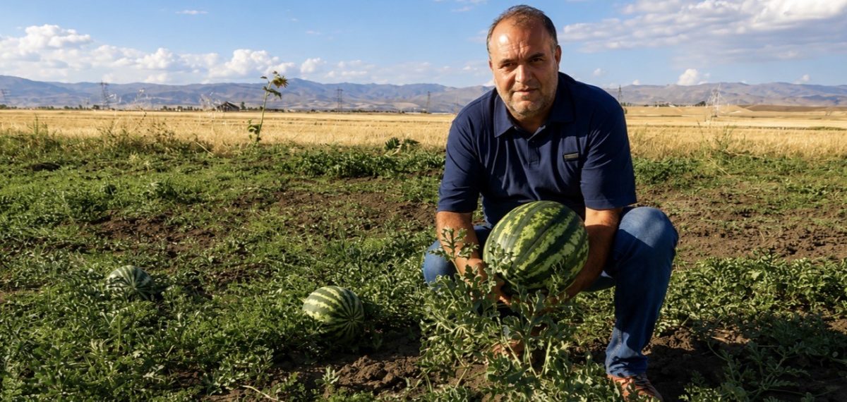Ağrı’da kavun ve karpuz hasadı başladı, üretimde dekarda 2 ton hedefleniyor