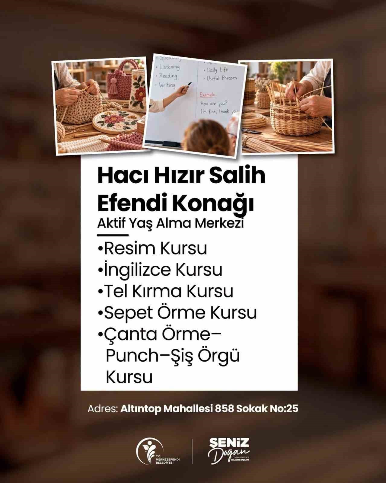 Aktif Yaş Alma Merkezleri yeni dönem kurs kayıtları başladı 30 Eylül’e kadar