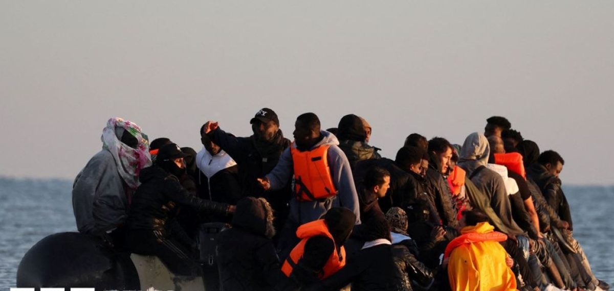 Around 140 migrants rescued from dinghy in English Channel near Normandy