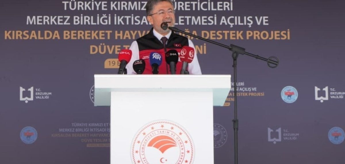 Bakan Yumaklı: Aşı ve kimliklendirme ücretsiz, Erzurum’a 25 bin baş kapasiteli besi bölgesi
