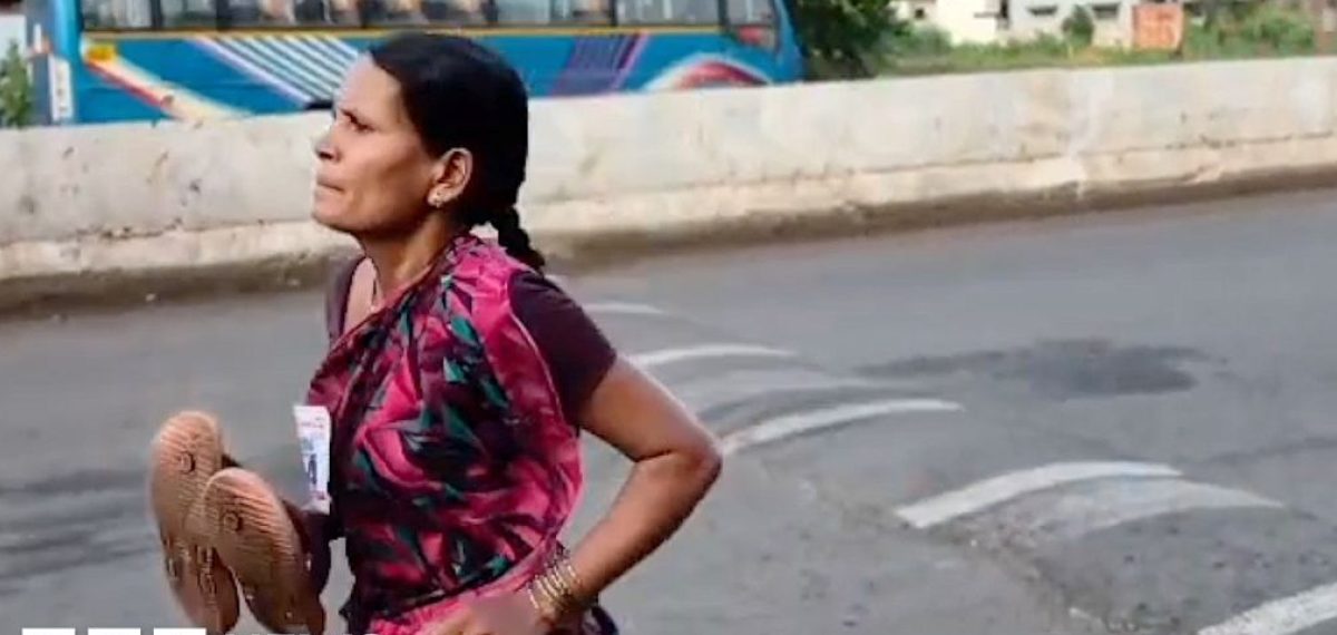 Barefoot widow wins 3km community race to fund daughters’ education
