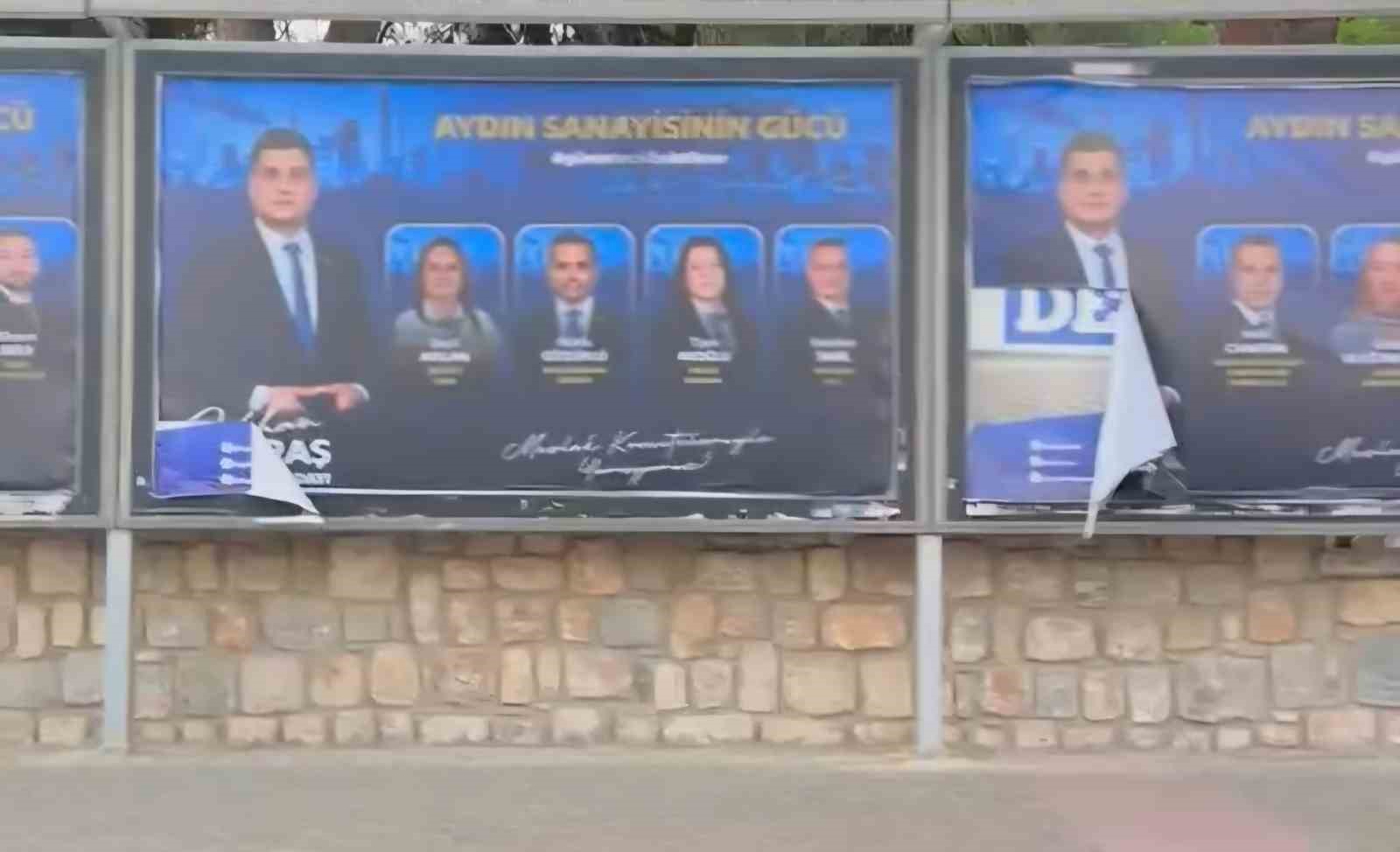 Başkan Gökhan Maraş’ın billboard afişleri zarar gördü, suç duyurusunda bulundu
