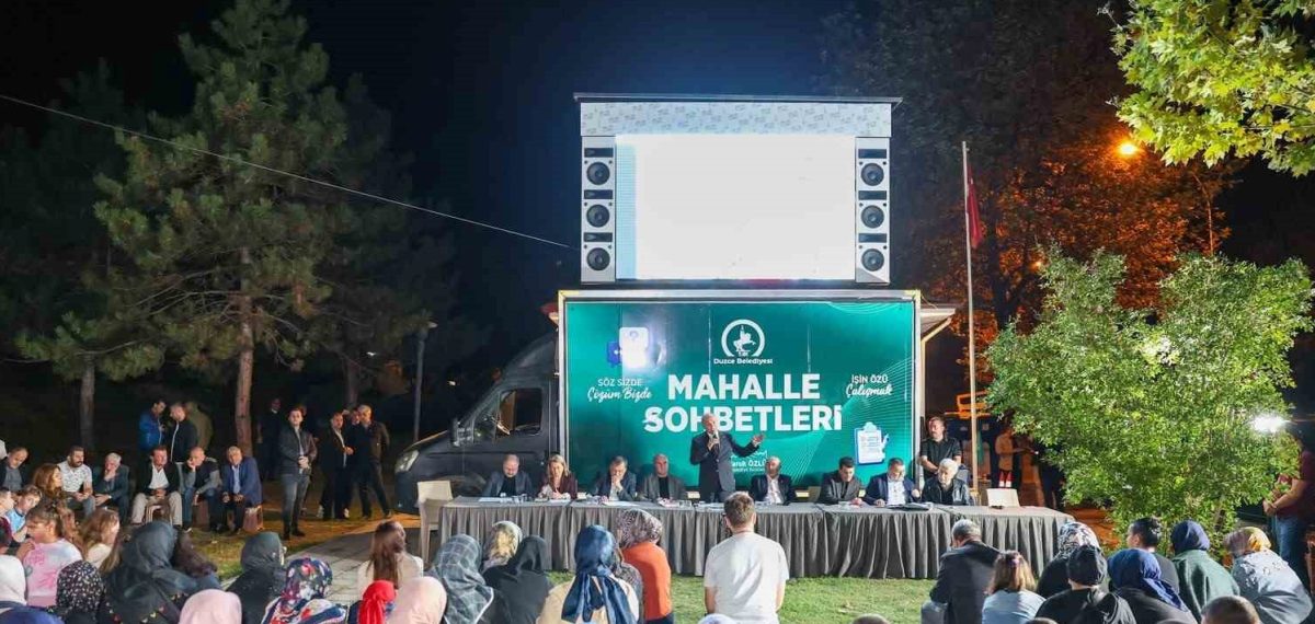 Başkan Özlü Yeşiltepe’de mahalle sohbeti yaptı ve talepleri dinledi