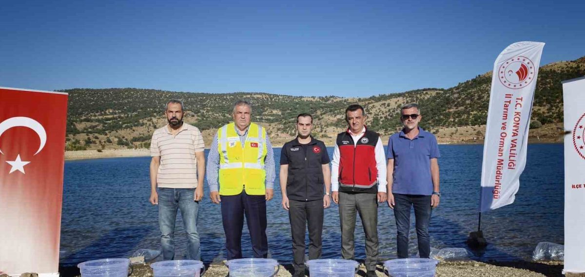 Bozkır Barajı ve Çağlayan Göleti’ne 122 bin yavru balık bırakıldı