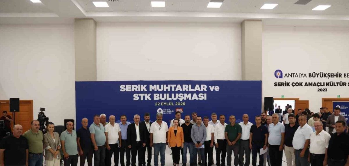 Büşra Özdemir Serik’te muhtarlarla buluştu, 2027 yatırım talepleri değerlendirildi