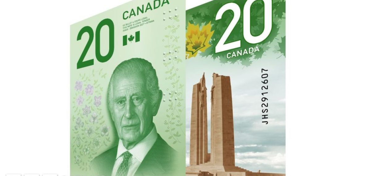 Canada issues vertical $20 banknote featuring King Charles III