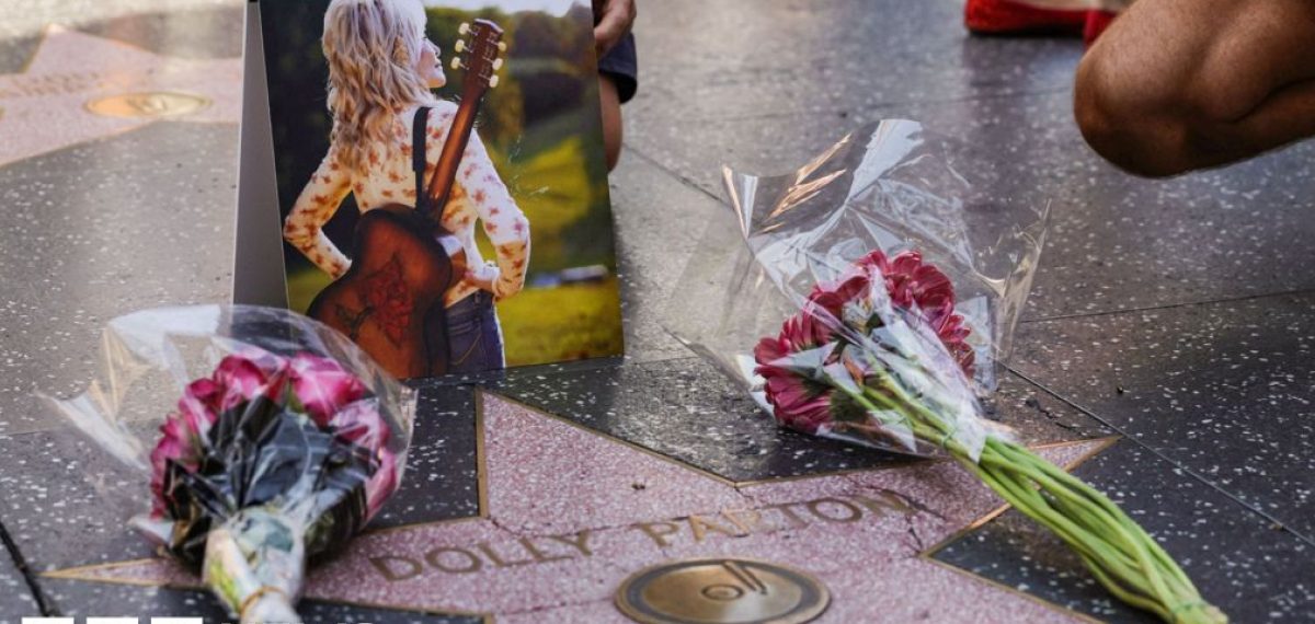 Dolly Parton’s vandalised Hollywood Walk of Fame star replaced after repairs