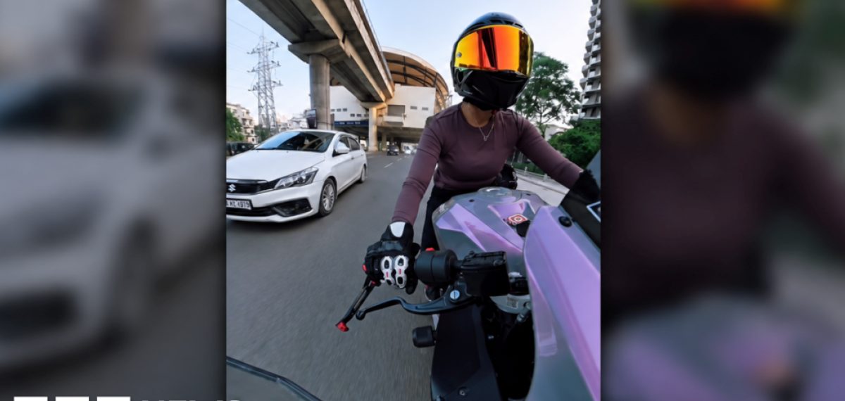 Driver detained after car appears to hit female motorcyclist in Gurugram