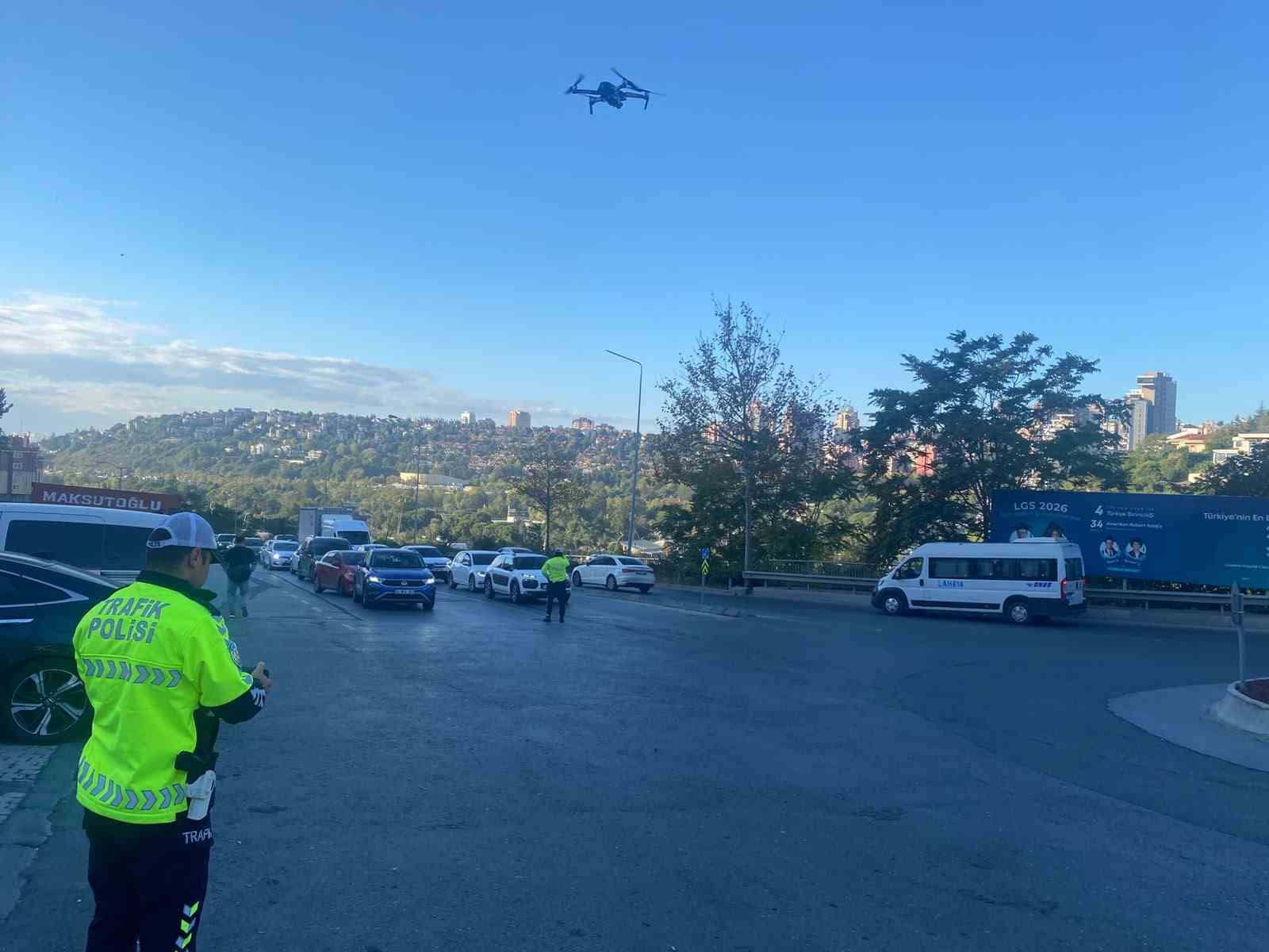 Dronla denetimde 83 araç tespit edildi, 366 bin 38 lira ceza uygulandı