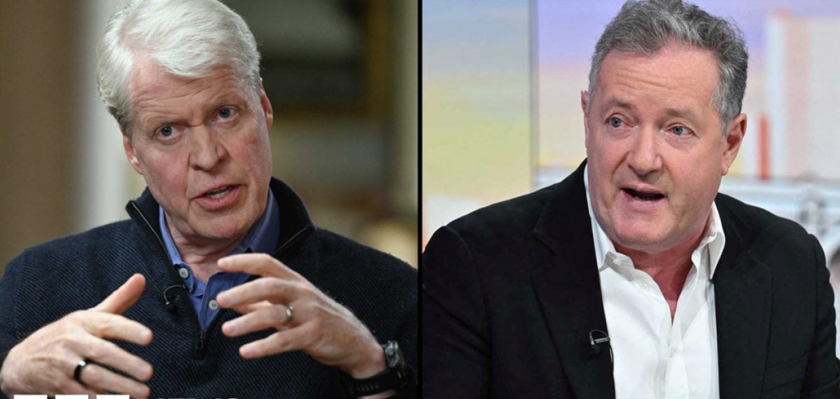 Earl Spencer apologises to Piers Morgan over factual error in Diana memoir