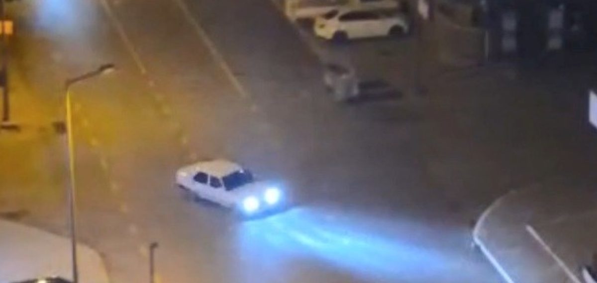 Erdemli’de drift atan sürücü yakalandı, 555 bin TL ceza ve 5 yıl 2 ay ehliyete el konuldu