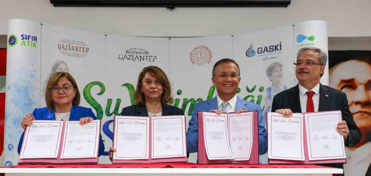 Gaziantep’te okullara su verimliliği eğitimi protokolü imzalandı
