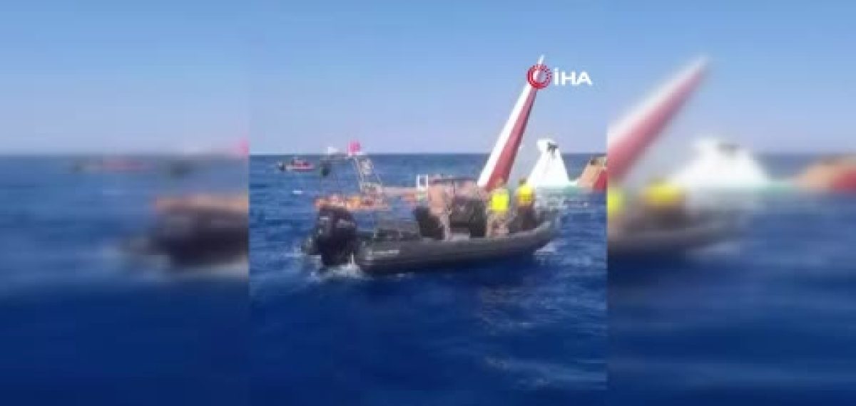 Girne açıklarında batan Filo Jet’in sol kızağındaki kırık görüntülendi