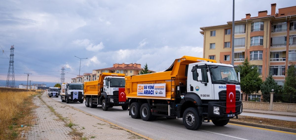 Gölbaşı Belediyesi öz kaynakla 56 araç aldı, filo 234 milyon liraya güçlendi