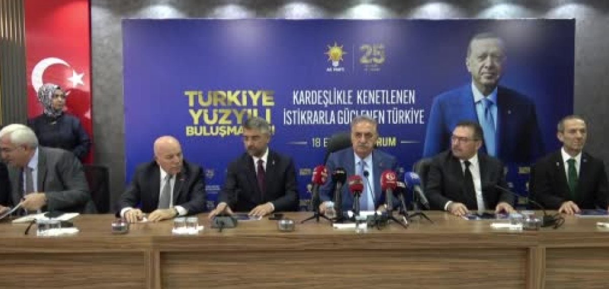 Hayati Yazıcı: Terörsüz Türkiye hedefiyle Erzurum programında konuştu