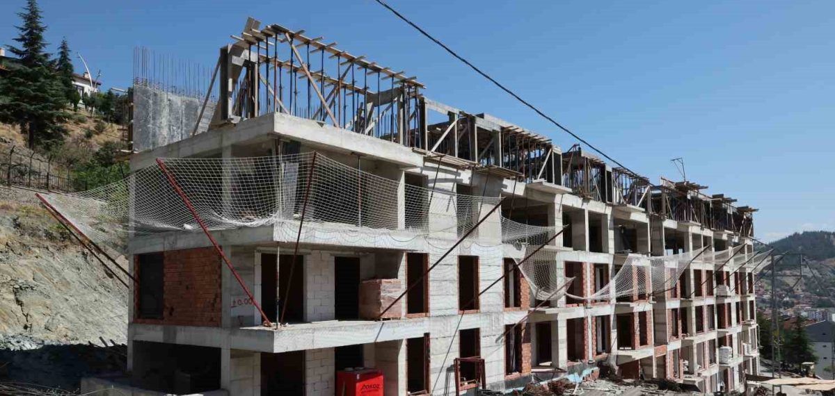 Kaledibi Kentsel Dönüşümünde A ve B Bloklar Tamamlanma Aşamasında