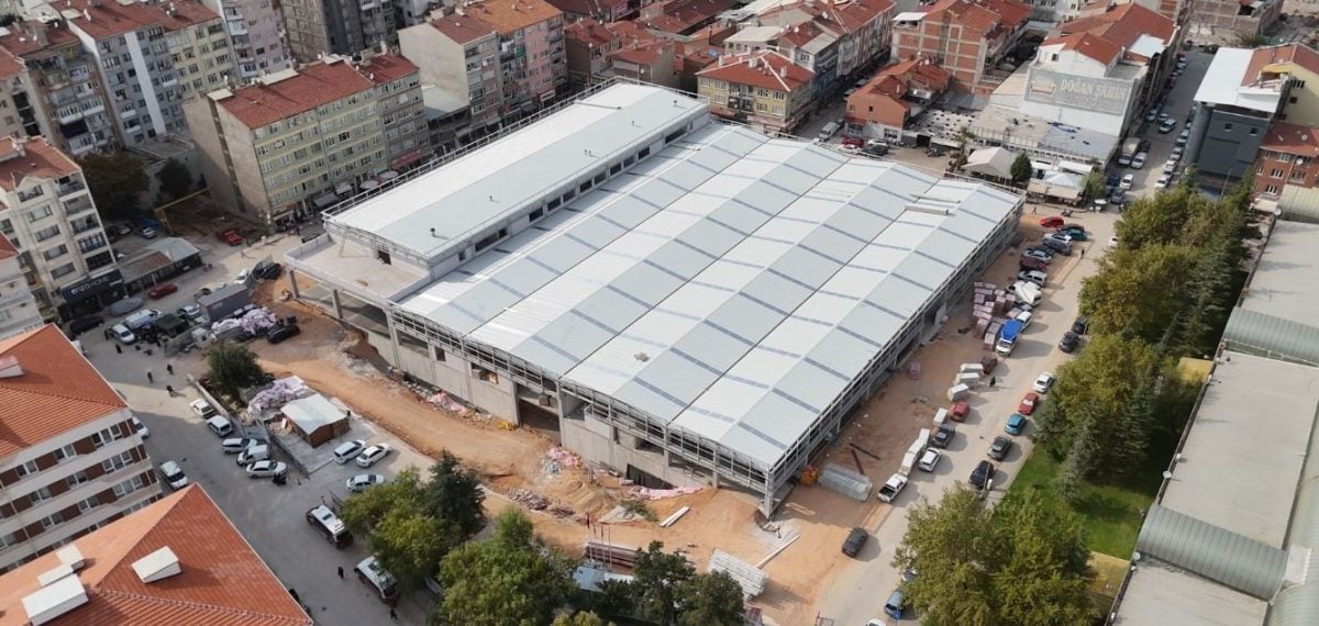 Kapalı Pazar Yeri inşaatı yüzde 75 tamamlandı, kullanım odaklı işler hızlandı