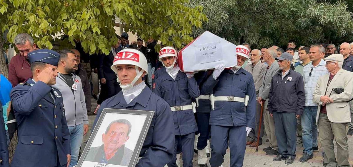 Kütahya’da Kıbrıs gazisi Halil Çil uğurlandı – Emet’te askeri tören