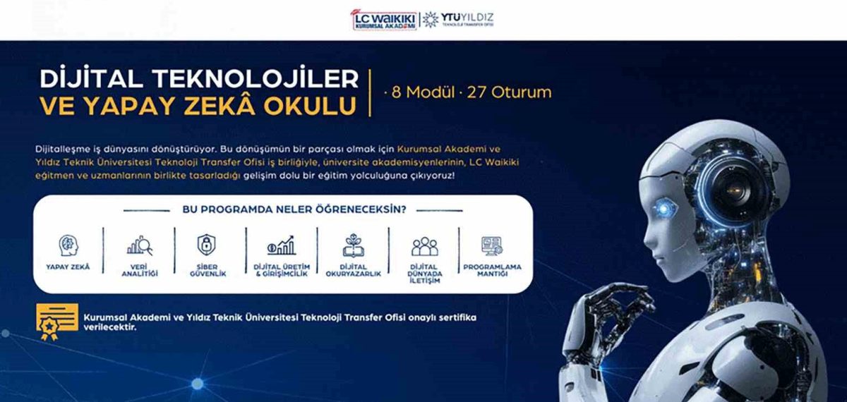 LC Waikiki dijital ve yapay zeka okuluyla çalışanlarına sertifika veriyor