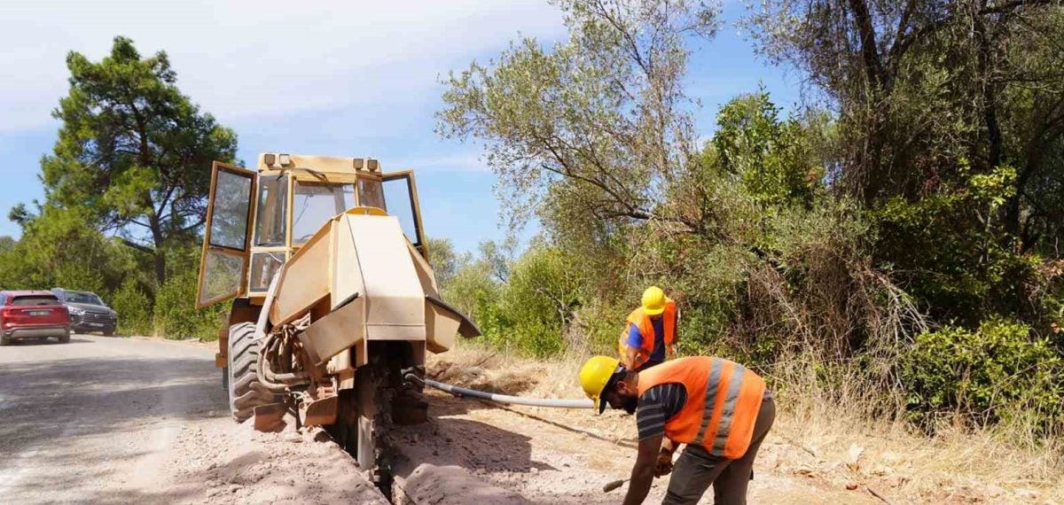 Marmaris Çamlı’da 3 bin 500 metre içme suyu hattı yenileniyor, basınç sorunları giderilecek