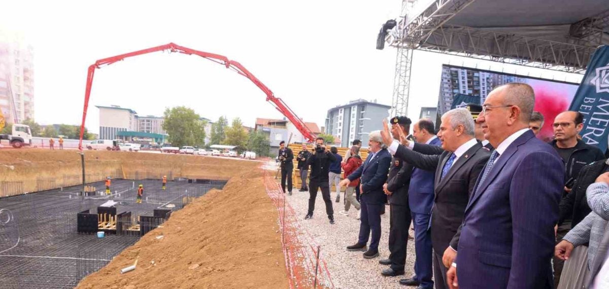Meram İlçe Emniyet Müdürlüğü yeni hizmet binasının temeli dualarla atıldı