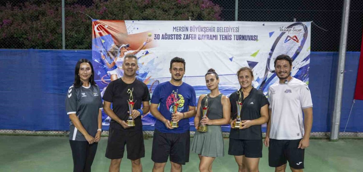 Mersin’de 30 Ağustos Tenis Turnuvası sona erdi, Sena Belgin ve Alperen Yıldız şampiyon