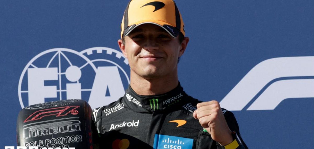 Norris claims shock Spanish Grand Prix pole with stunning final-lap run