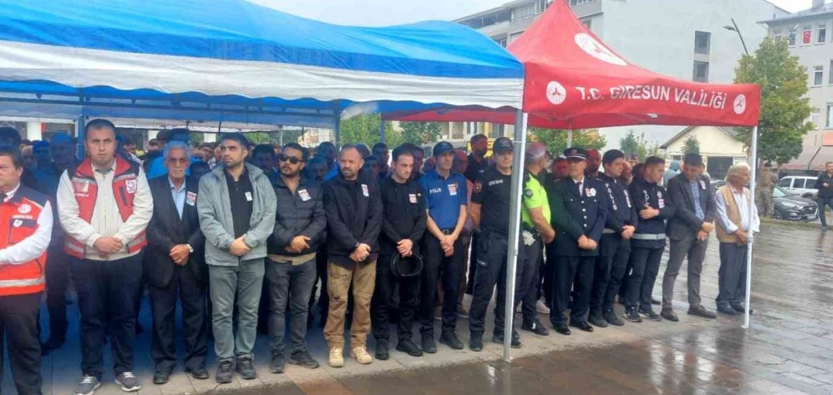 Olay yeri incelemesi yaparken çarpışan araçta hayatını kaybeden polis memuru Şebinkarahisar’da uğurlandı