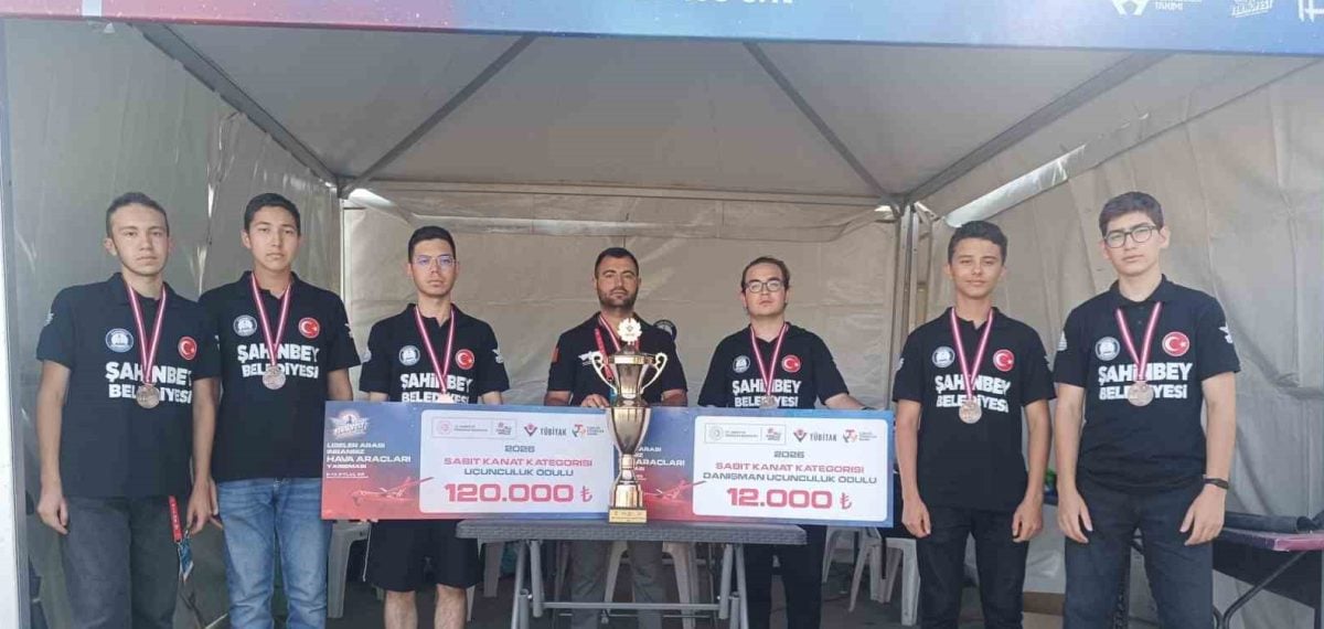 Şahinbeyli öğrenciler TEKNOFEST’te iki Türkiye derecesi elde etti