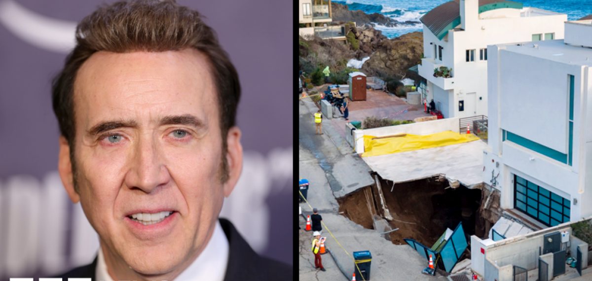 Sinkhole swallows Malibu driveway outside Nicolas Cage’s home, gas leak secured