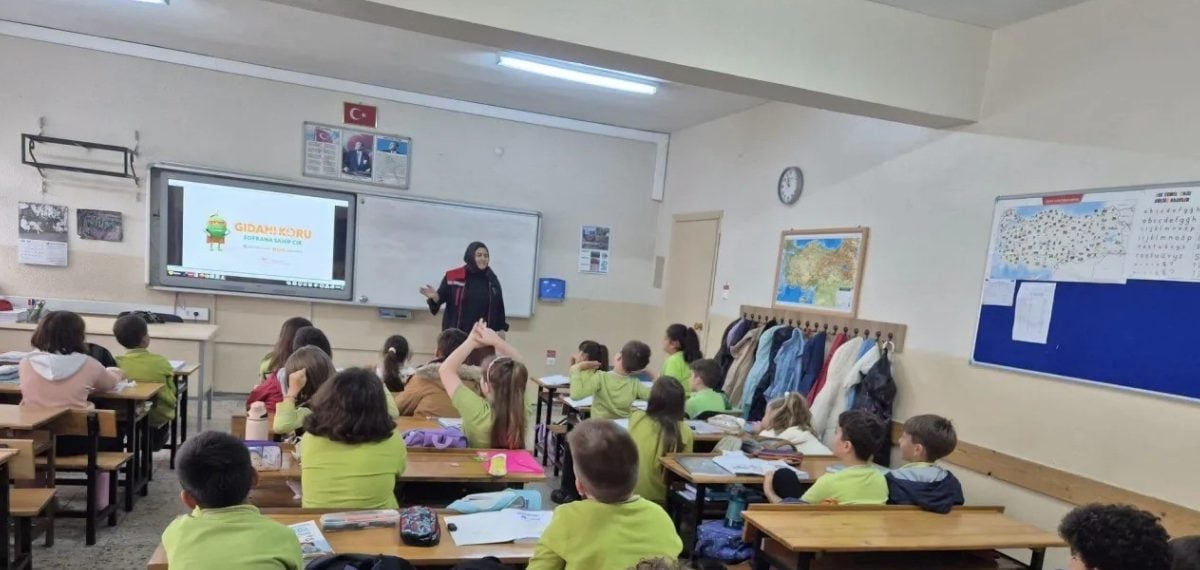 Sinop’ta öğrencilere gıda israfını önlemeye yönelik farkındalık eğitimi düzenlendi