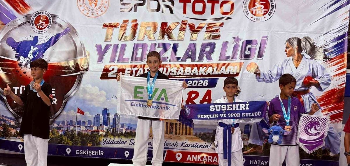 Sivaslı karateciler Ankara’da 6 madalya kazandı, 2’si altın