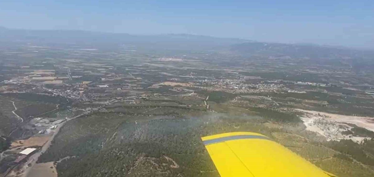 Soma’daki orman yangını ekip müdahalesiyle kısa sürede kontrol altına alındı