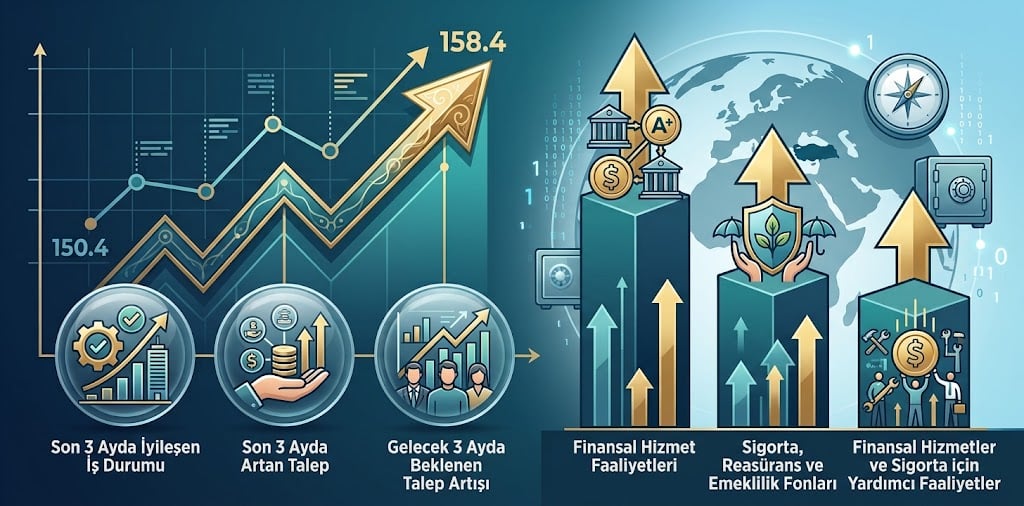 Finansal Hizmetler Güven Endeksi Eylülde 158,4’e Yükseldi