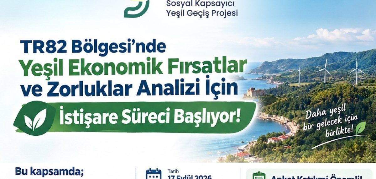TR82 Bölgesi için çevrim içi yeşil dönüşüm istişaresi 17 Eylül’de