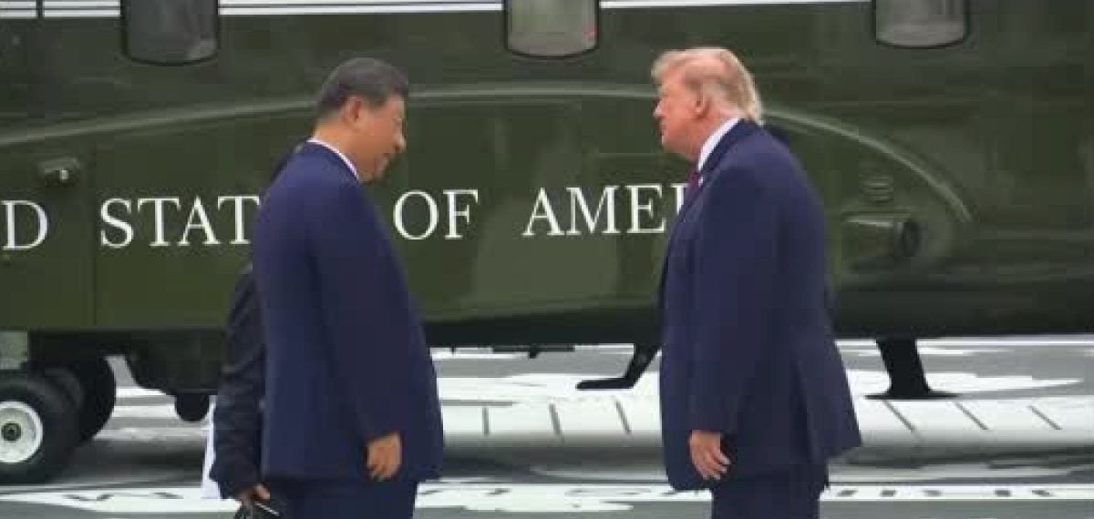 Trump Beyaz Saray’da Xi ile görüştü ve helikopter pistini inceledi