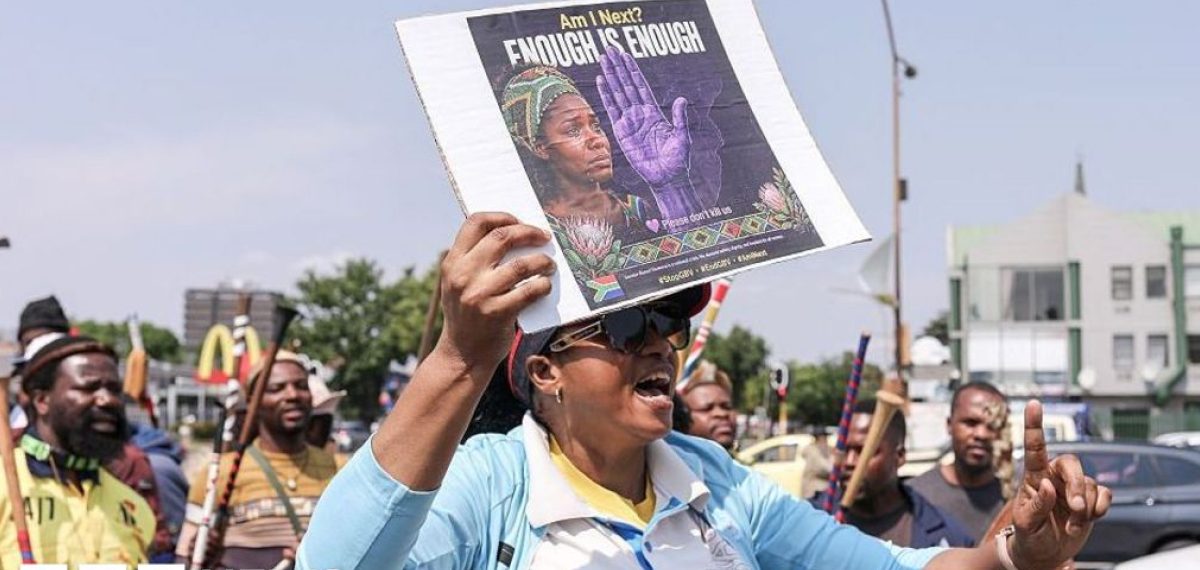 Twelve women have been killed in South Africa since July