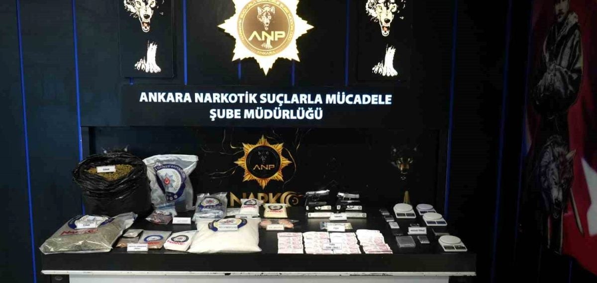 Ankara’da uyuşturucu operasyonunda 154 gözaltı ve 69 tutuklama