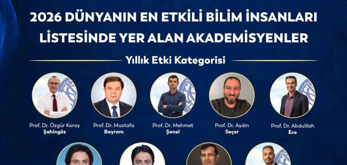 Biruni Üniversitesi’nden 10 akademisyen Stanford‑Elsevier 2026 listesinde