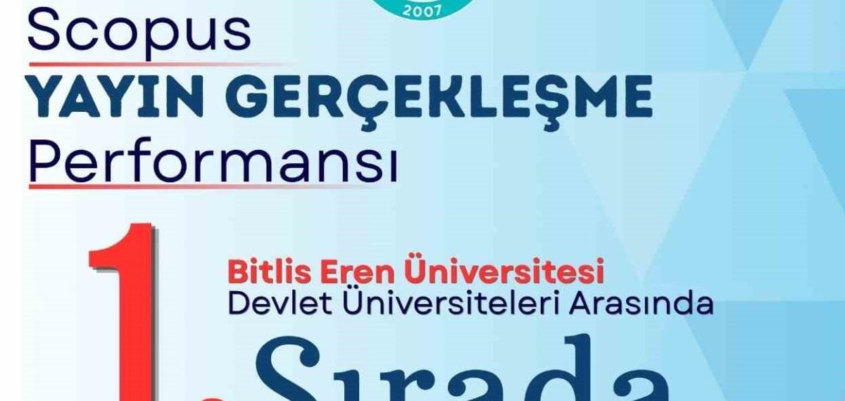Bitlis Eren Üniversitesi dokuz ayda 2025 yayın sayısını geride bıraktı